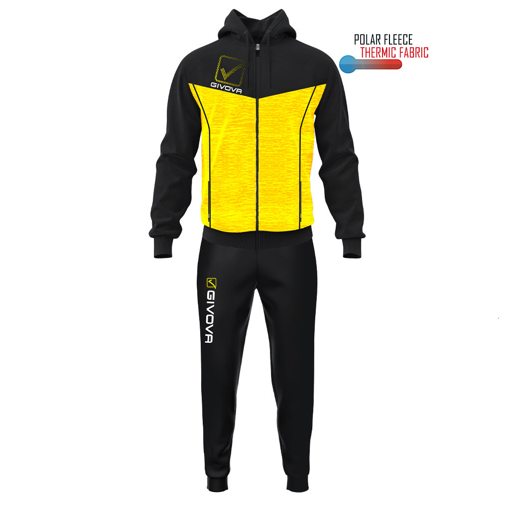 Givova TUTA VISA MELANGE CON CAPPUCCIO POLARFLEECE