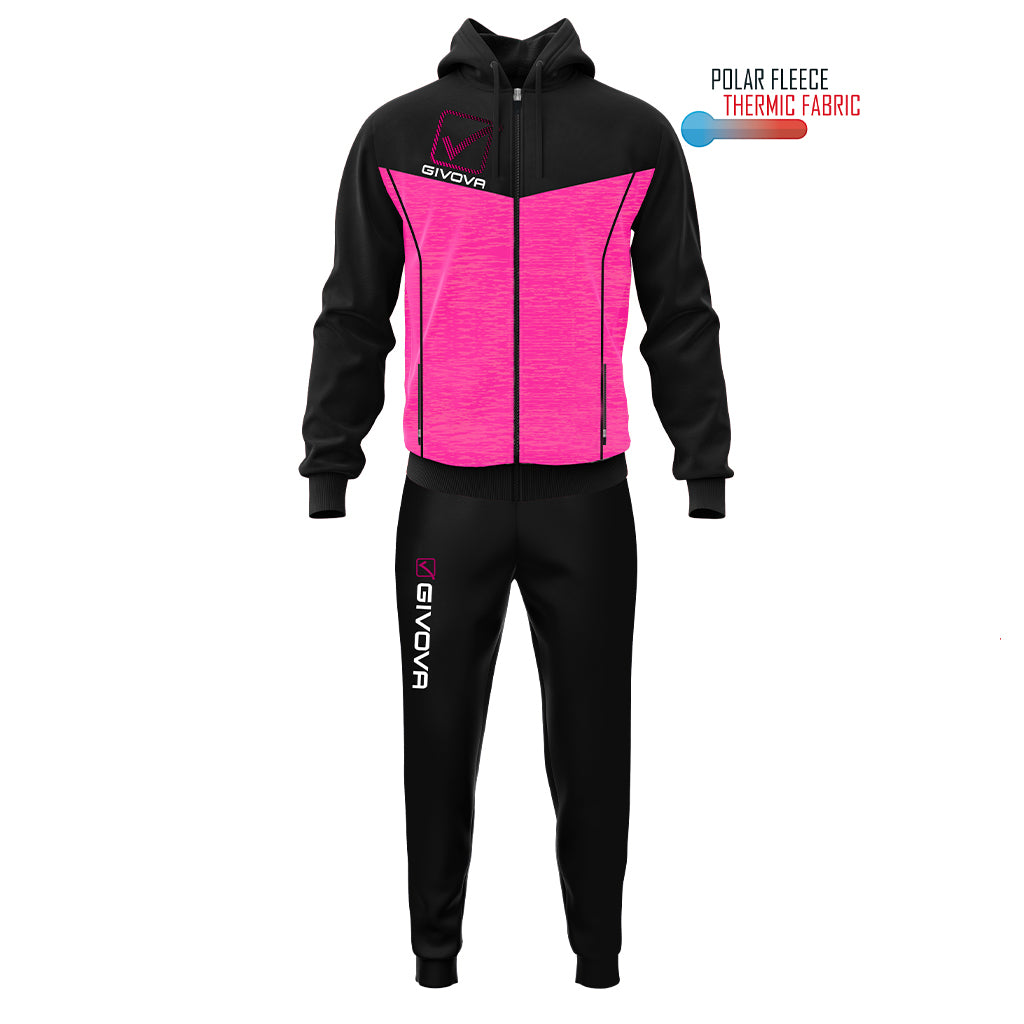 Givova TUTA VISA MELANGE CON CAPPUCCIO POLARFLEECE