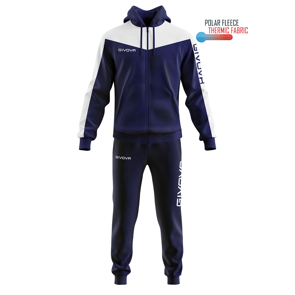 Givova TUTA ROMA CON CAPPUCCIO POLARFLEECE