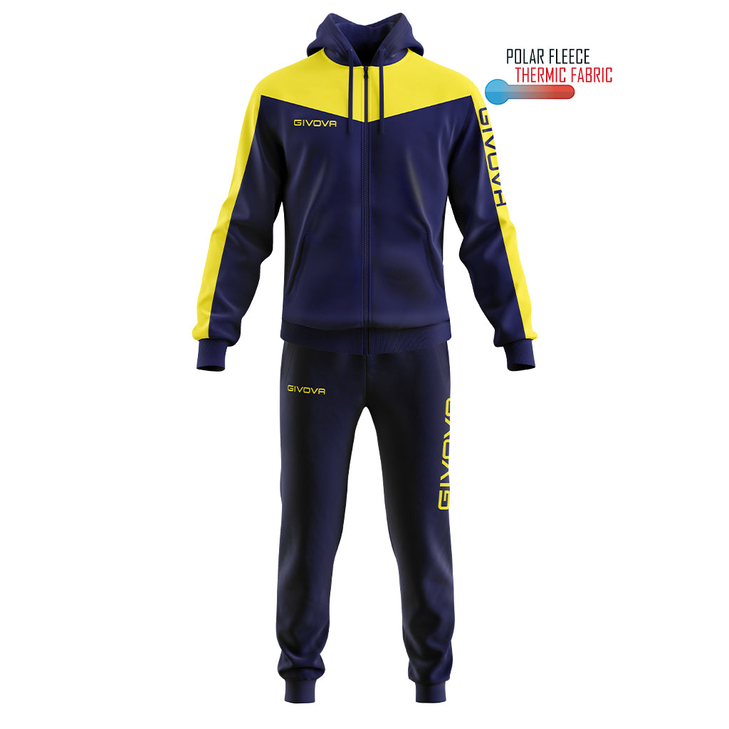 Givova TUTA ROMA CON CAPPUCCIO POLARFLEECE