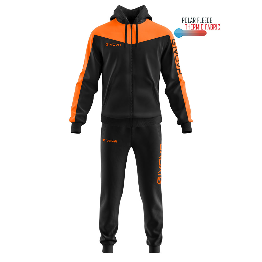 Givova TUTA ROMA CON CAPPUCCIO POLARFLEECE