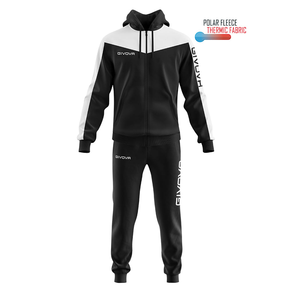 Givova TUTA ROMA CON CAPPUCCIO POLARFLEECE