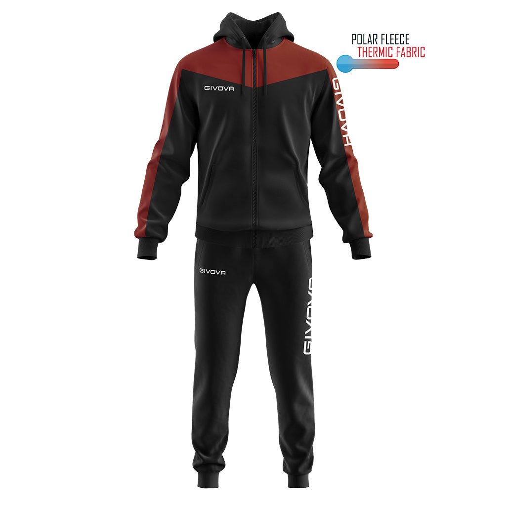 Givova TUTA ROMA CON CAPPUCCIO POLARFLEECE