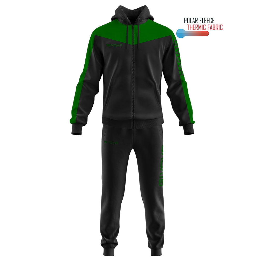 Givova TUTA ROMA CON CAPPUCCIO POLARFLEECE