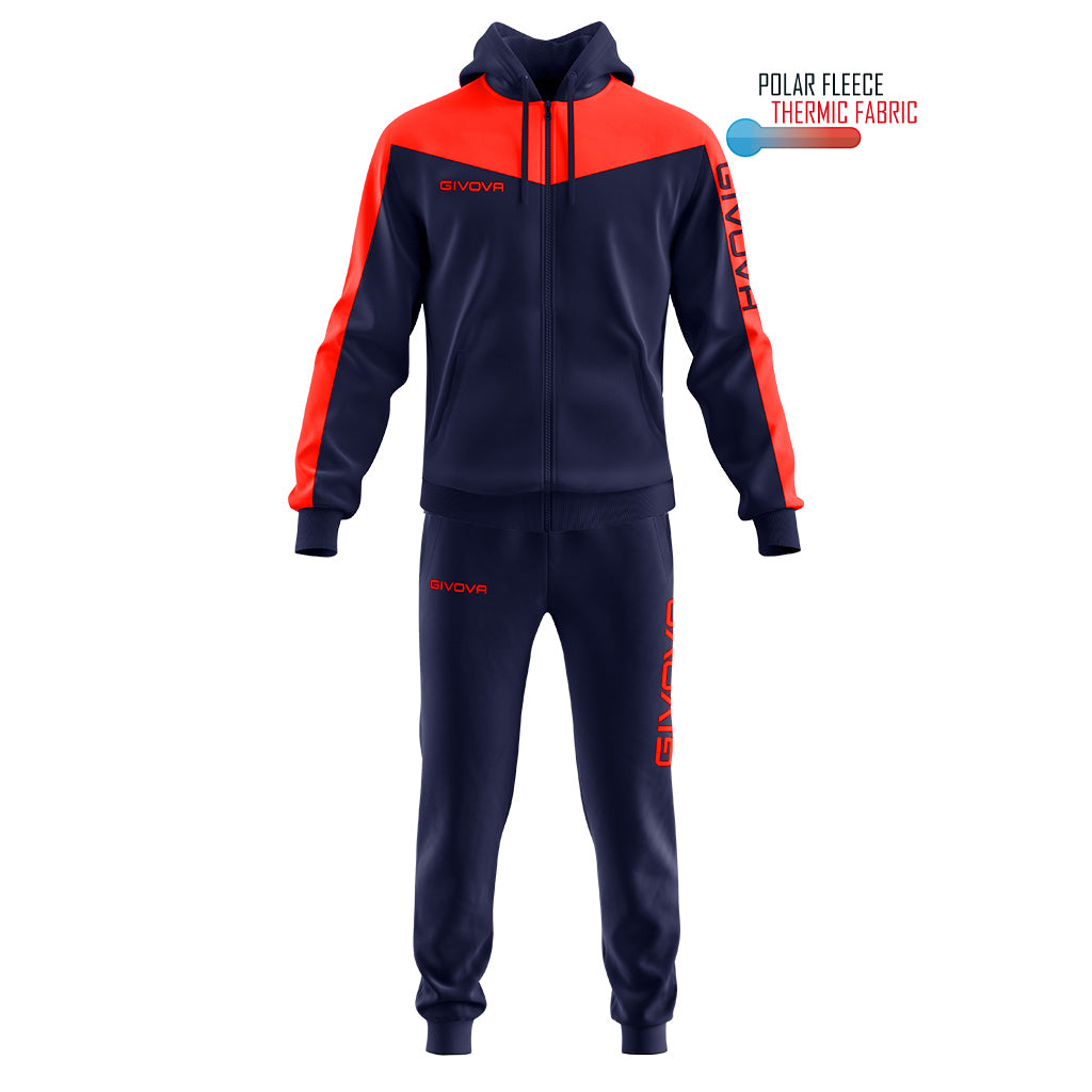 Givova TUTA ROMA CON CAPPUCCIO POLARFLEECE
